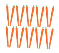 SHINEOFI 24 Pièces Lot de Stylos Gel Encre Noire Forme Carotte Ergonomiques Outils Écriture pour Étudiants Papeterie Ludique pour École et Bureau