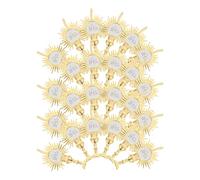 SHINEOFI 24 pièces Ornements Religieux pour Fête Décorations Topper Lumière Sainte pour Gâteaux Résistants et Décorations pour Fête Église 325 Pouces 24 pcs