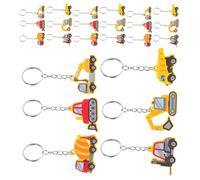 SHINEOFI 24 Pièces Porte-clés Robuste et Légère Thème Construction Pvc pour Fête Décoration de ccessoire pour Anniversaire ou Événement Spécial