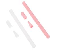 SHINEOFI 2ensembles Coque Silicone Protection Stylet Stylet Tactile Ème Génération Antichoc Léger Compatible avec Charge Magnétique Blanc Et Rose