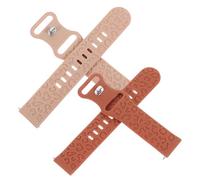 SHINEOFI 2Pièces Adjustable Silicone Watch Strap For Smartwatch Pattern Design Compatible With Samsung Durable And Comfortable Replacement Band