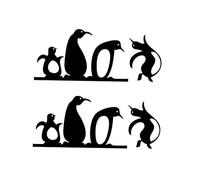 SHINEOFI 2pièces Autocollant Pour Interrupteur Mural Autocollant De Dessin Animé Pvc Sticker De Prise De Motif Animal Créatif