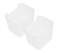 SHINEOFI 2pièces Boîtes de Rangement Verrouillables pour Réfrigérateur Bacs à Légumes Hermétiques Organisateurs Transparents pour Fruits et Aliments