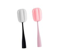 SHINEOFI 2pièces Brosse pour Biberon et Verres Brosse de Nettoyage Éponge Goupillon Inclus Manche Long Couleur Aléatoire