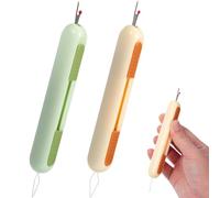 SHINEOFI 2pièces Découseur De Couture Et Enfile-aiguille à Double Tête Rétractable Outils Pratiques Pour Coupe De Fil Couture Fournitures De Compacts