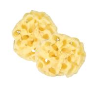 SHINEOFI 2pièces Éponges de Bain Éponges de Bain Exfoliantes Boules de Alvéolées pour Douche Nettoient la Peau Gommage Corporel Set de Boules