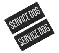 SHINEOFI 2pièces Harnais pour Chien Assistance Brodé Lot de Confortable Tissu Adapté à Différentes Animaux pour Dressage et Promenades