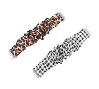 SHINEOFI 2pièces Lot De Bracelets De Montre Léopard Élastique Accessoires Pour Poignet Unique Et Pratique