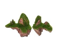 SHINEOFI 2pièces Ornements Flottants Pierre pour Aquarium Décor De Roche Artificielle avec Texture Montagneuse pour Aquarium Eau Douce Ou Eau De Mer Décor Suspendu