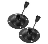 SHINEOFI 2pièces Plateau Pivotant Métallique pour Chaise De Bureau Accessoire De Remplacement avec Mécanisme Inclinaison Plaque Anti-Explosive