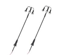 SHINEOFI 2pièces Réverbères Miniatures à Têtes Lampe pour Maison De Poupée Décoration Lumineuse pour Table Ou Sable Maquette De Lampadaire