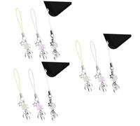 SHINEOFI 3 Ensembles Bracelet Téléphone Avec Pendentif Lot De Charmes Colorés Lanière Perte Stylé Et Pratique Pour Femmes Et Filles 3 Pièces * 3