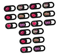 SHINEOFI 3 Ensembles Couvercle De Caméra Motif Cœur pour Protection Ordinateur Et Téléphone Glissière Autocollante Accessoire Pratique 6 Pièces * 3