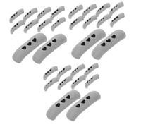 SHINEOFI 3 Ensembles Couvre Poignée De Casserole Plastique De Manchons Isolants Pour Éviter Accessoire De Cuisine Pratique Et Chaleur Couleur Gris 10 Pièces * 3
