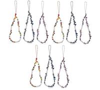 SHINEOFI 3 Ensembles Lanières De Téléphone Décoratives Perles De Violette Colorée Bleue Accessoires Pour Téléphones Mobiles Et Bijoux À Porter 3 Pièces * 3