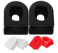 SHINEOFI 3 Paires Protège-manivelle en Silicone pour Vélo, Accessoire VTT Pratique Augmentant Le Confort de Conduite et Prolongeant la Durée de Vie du Pédalier