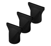 SHINEOFI 3 Pièces Accessoire Diffuseur pour Sèche-cheveux en Plastique Noir, Buse Concentrateur Haute Résistance la Chaleur pour Coiffure à Domicile et Salon Professionnel