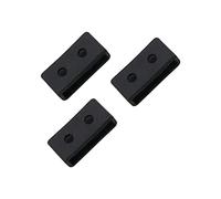 SHINEOFI 3 Pièces Anneaux de Remplacement Silicone pour Montre Lot de Passants de Bracelet Compatible avec Casio Ba Noir Accessoires Pratiques et Durables