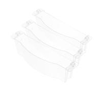 SHINEOFI 3 Pièces Bac à Graisse pour Cuisinière Bac de Récupération des Graisses Lèchefrite Plastique à Graisse de Rechange pour Plaque de Cuisson Récupérateur pour Cuisine