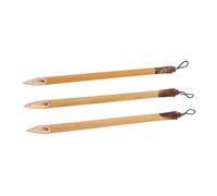 SHINEOFI 3 Pièces Bamboo Calligraphy Pen Set For Beginners Lightweight Arabic With Flat Tips For Drawing Painting Polymer Clay Pottery Shaping