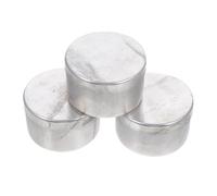 SHINEOFI 3 pièces Boîtes de Pesée Aluminium Récipient de Collecte de Sol Compact et Portable pour Analyses Outils de Pesée Échantillons pour Expériences et Analyse Biologique