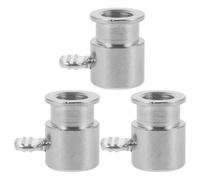 SHINEOFI 3 Pièces Boulon en Fer Argenté pour Barre de Cuisson Barbecue, Accessoire de Fixation pour Grille Butée de Tige, Maintien Sécurisé des Aliments et Entretien Facile