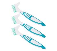 SHINEOFI 3 Pièces Brosse de Nettoyage pour Carapace de Tortue Manche Antidérapant en Abs, Brosse Déboueuse Résistante pour Soins des Tortues Aquatiques et Terrestres