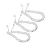 SHINEOFI 3 Pièces Câble Téléphonique Spirale Cordon Combiné Compatible Téléphones Fixes Bureau Emmêlement Design Extensible Facile à Installer