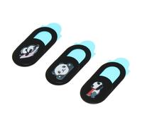 SHINEOFI 3 Pièces Couvercle de Webcam Panda Protection de Coulissant Ultra Mince pour Ordinateur Portable et Tablette Design Unique Facile à Utiliser Glisse Ouverte et Fermée Un Seul
