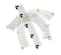 SHINEOFI 3 Pièces Épingle Fixatrice de Finition Capillaire pour Femmes en Alliage de Zinc et Plastique, Accessoire Cheveux pour Maintien de Coiffure et Fixation des Cheveux Rebelles