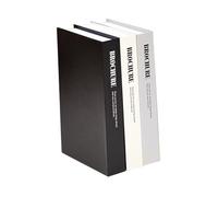 SHINEOFI 3 pièces Faux Décoratifs Modernes pour Maison Salon Bureau Ornements Simulés Blanc Noir Gris Accessoires Créatifs pour Table Basse et Bibliothèque Couleur Couleur Aléatoire