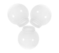 SHINEOFI 3 pièces Lot de Abat-jours Globe Acrylique Laité Remplacement pour Lampes Murales Extérieures Protection Lumineuse et Décorative pour Jardin et Clôture
