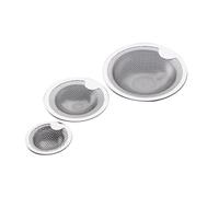 SHINEOFI 3 pièces Lot de Filtres Évier Inox Durables Tamis Anti-bouchon pour Cuisine et Capte Cheveux et Saletés Installation Facile Protection Drain Lavabo Salle de Bain