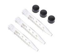 SHINEOFI 3 pièces Lot de Tubes Centrifuges Verre Gradués Spirale avec Bouchon Tubes Laboratoire Transparents Résistants et Compacts pour Biologie et Chimie