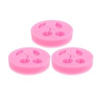 SHINEOFI 3 pièces Moule Silicone Forme Cerise Réaliste pour Chocolat Gâteau Fondant Décoration Pâtisserie Polyvalent Facile à Nettoyer