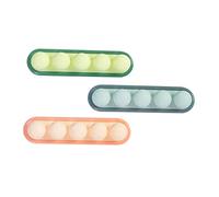SHINEOFI 3 Pièces Organisateur de Câbles Silicone Range Câbles Adorable et Pratique pour Bureau et Maison Élimine les Enchevêtrements Set de Bleu Vert Rose