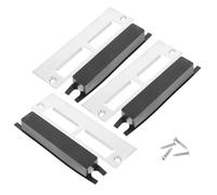 SHINEOFI 3 Pièces Plaques de Renforcement de Porte Plaques de Butée de Porte Robuste pour Serrure Accessoires de Remplacement avec Vis et Boîte Plastique