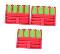 SHINEOFI 3 Pièces Plateau de Peinture au Diamant Dispositif de Peinture de Strass Trousses de Diamants Diamant Painting Accessoire Accessoires pour Diamant Painting Peinture en Strass Rouge