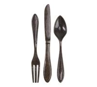 SHINEOFI 3 pièces Poignées de Meuble Rétro Bronze Poignées de Porte Créatives Forme de Couteau Fourchette Cuillère pour Armoires