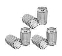 SHINEOFI 3 Pièces Porte-Brosse à Dents, Coque Dure Pet ABS | Rinçage Facile, Anti-débordement, Gain de Place, pour Camping et Salles de Bain D'hôtel