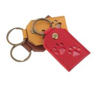 SHINEOFI 3 pièces Porte-clés Commémoratif Poils Animaux Transparent Souvenir Mémoire Chien Chat Porte-Cheveux Portable pour Propriétaires Animaux Accessoire Sentimental Multi-Usage