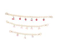 SHINEOFI 3 Pièces Prolongateur De Chaîne De Sac Rallonge De Chaîne De Portefeuille Bag Chain Métal Doré