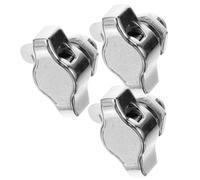 SHINEOFI 3 Pièces Serrure à Came sans Clé 25mm pour Armoires | Alliage de Zinc Argenté, Fermeture Automatique, Installation Peu Encombrante, Ateliers et Bureaux Modernes