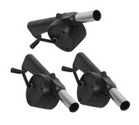 SHINEOFI 3 pièces Ventilateur Manuel à Main pour Barbecue Souffleur de Feu Portable Métal Outil Pratique pour Cuisson Extérieur Camping Grillades et Barbecue
