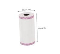 SHINEOFI 3 rouleaux Papier Thermique pour Imprimante Thermique Papier Impression Lisse et Compatible Caisse Enregistreuse Bureau Magasin Hôtel Bord Vert Rouge