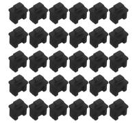 SHINEOFI 30 Pièces Capuchon de Protection en Silicone Noir Anti-poussière, Prolonge la Durée de Vie des Équipements Télécom pour Module D'échangeur et Routeur Réseau
