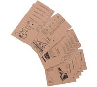 SHINEOFI 30 Pièces Carnet en Papier Kraft Marron Rétro | Bloc-notes Scolaire Classique, Format Mini pour Écrire, Idée Présent pour Élèves, Usage Quotidien Plusieurs styles