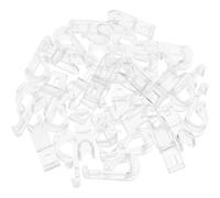 SHINEOFI 30 Pièces Crochet Transparent pour Stores Fixation Murale en Pom, Léger et Sûr, Compatible Chaînes Romaines et Verticales Sécurité Optimale