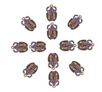 SHINEOFI 30 pièces Lot de Breloques Scarabée Égyptien Bleu Pendentifs pour Bijoux DIY Bracelets Colliers Porte-clés et Accessoires Créatifs