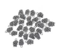 SHINEOFI 30 Pièces Pendentif Bijou Vintage Tête de Mort Clown en Alliage | Création de Bijoux, Breloques Fabrication de Bijoux, Perles pour Fabrication Bijoux, Argenté